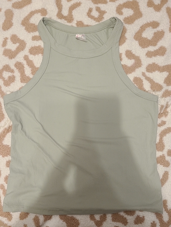 No Boundaries Tops - Mint Ribbed Green Tank